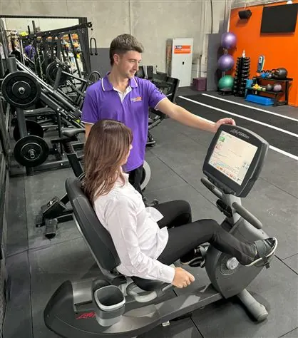 A conditioning session in progress