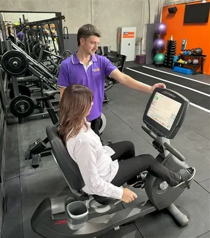 A conditioning session in progress